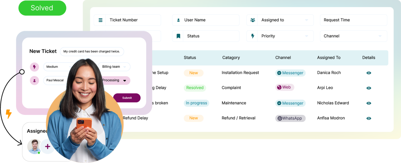 Manage your tickets with ease